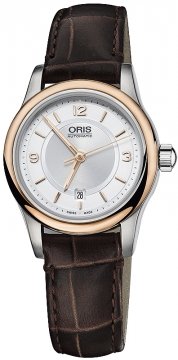Buy this new Oris Classic Date 28.5mm 01 561 7650 4331-07 5 14 10 ladies watch for the discount price of £663.00. UK Retailer.
